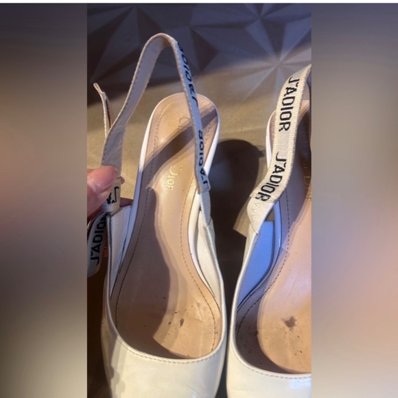 Authentic Dior white kitten heels size EU 37 - Picture 4 of 6